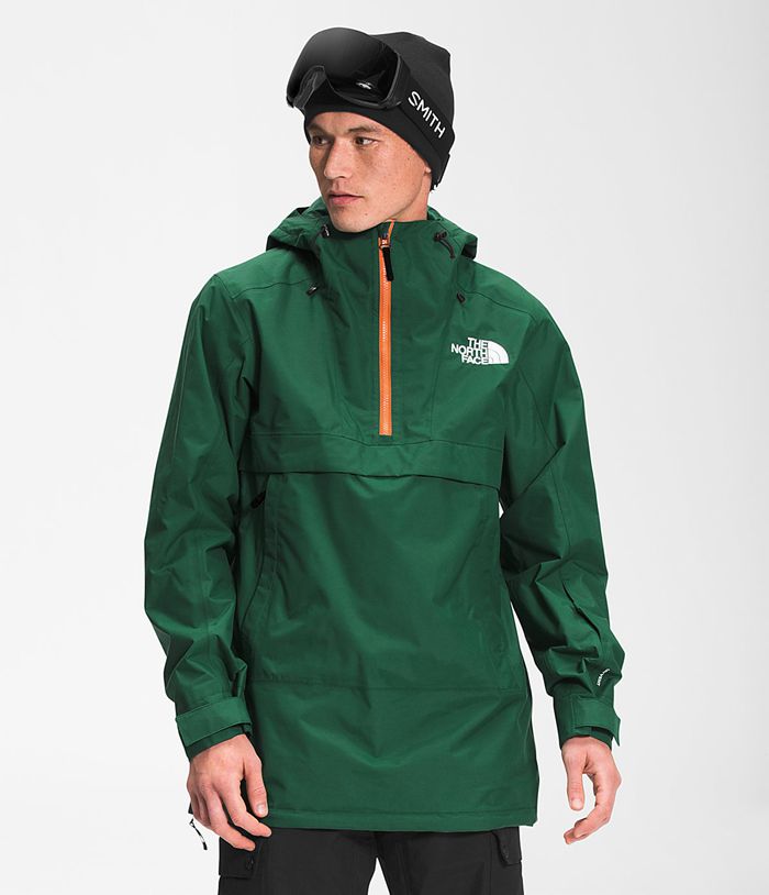 The North Face Skiing Jacket Silvani Anorak Green - Mens - Thailand BFTNG-6579